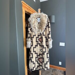 Tasha Polizzi blanket coat in Sedona